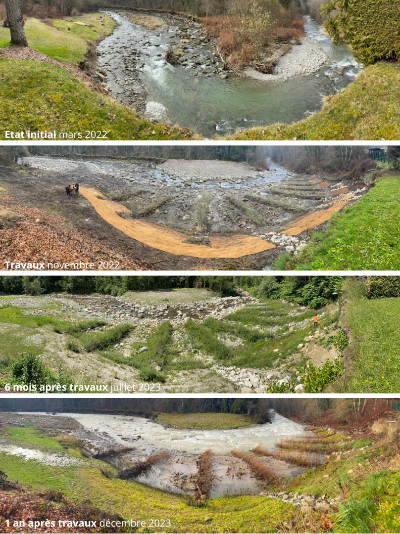 Photo des travaux de Génie écologique réalisés par TP ALPIN